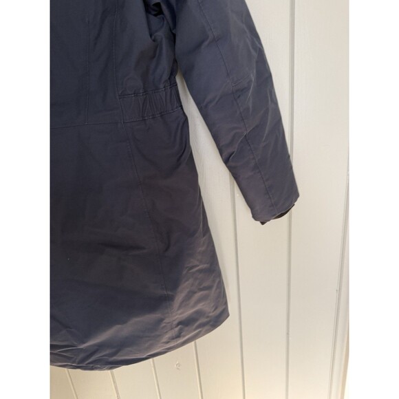 The North Face Arctic Parka Women's L Large Navy Blue Down Hooded Jacket Warm - Picture 10 of 11